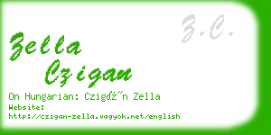 zella czigan business card